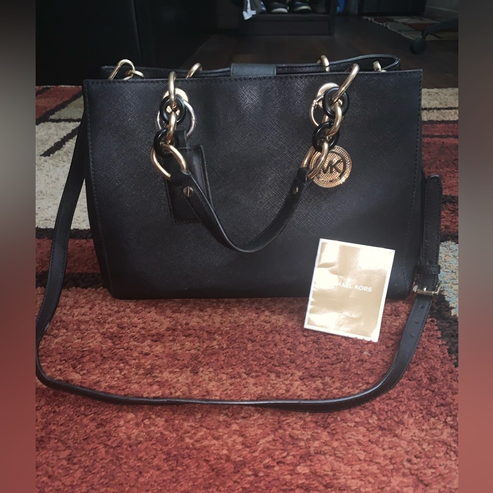 Michael Kors Cynthia leather handbag
